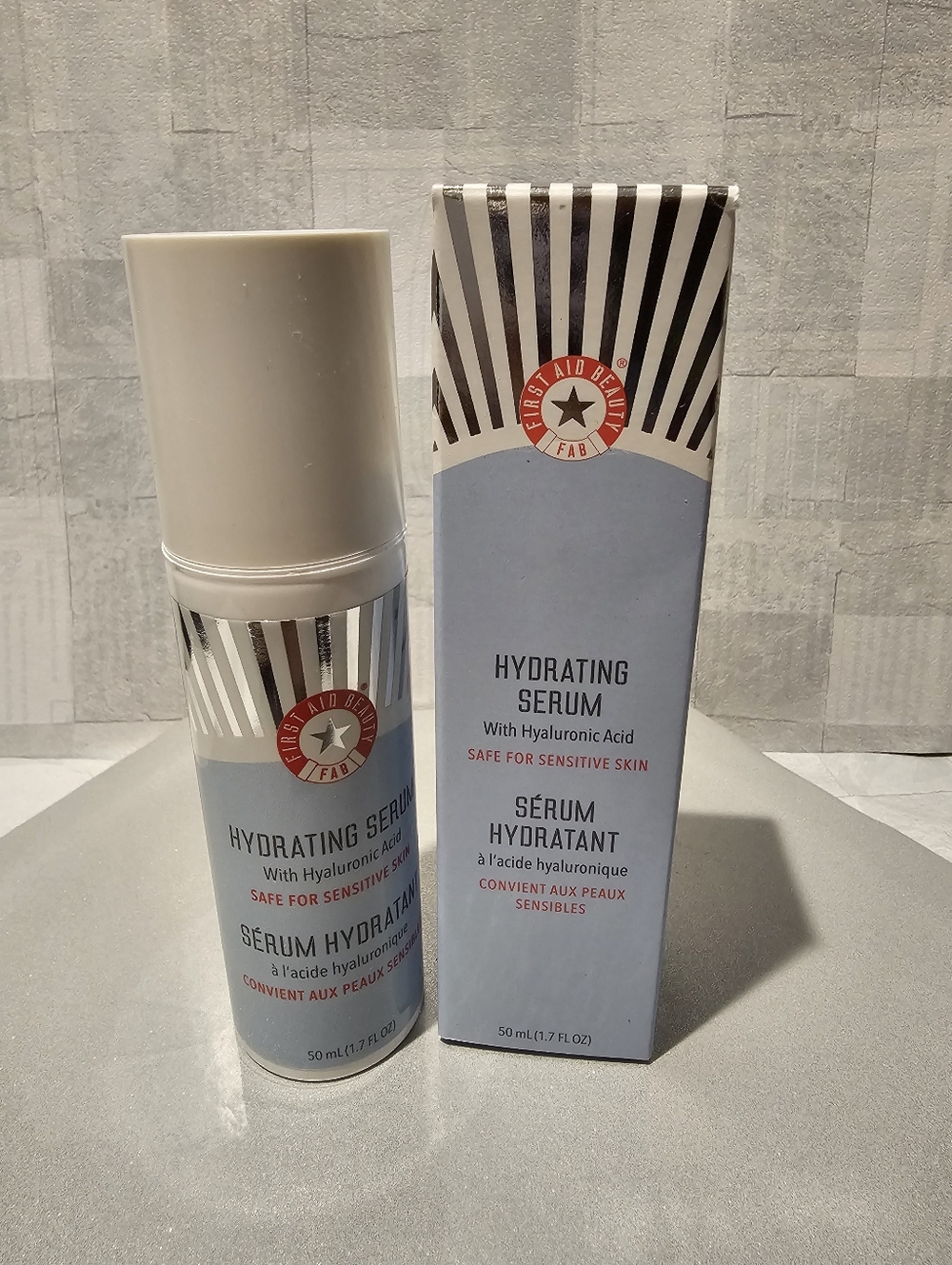 FIRST AID BEAUTY FAB Hydrating Serum with Hyaluronic Acid 1.7 Oz Full Size